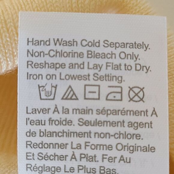 J Crew Light Yellow Mockneck Sweater Size L - Picture 9 of 13